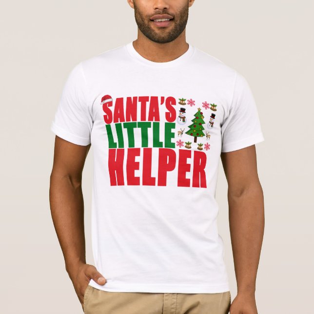 Camiseta NATAL PEQUENO DO AJUDANTE DO PAPAI NOEL. .png (Frente)