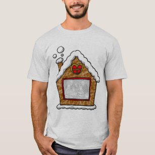 Camiseta Natal personalizado da casa do biscoito
