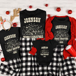 Camiseta Natal Personalizado da Família Trendy Snowman<br><div class="desc">Comemore a temporada de férias em estilo com a T-Shirt de Natal da Família Trendy Snowman Personalizada. Esta tenda festiva apresenta um adorável design de boneco de neve personalizado com o nome de cada membro da família, fazer-o como uma adição divertida e única ao seu armário de Natal. Quer você...</div>