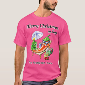 Camiseta Natal personalizado no Natal de julho