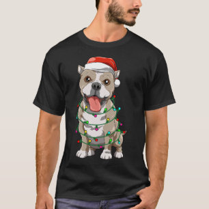 Camiseta Natal Pitbull Papais noeis Pitbull Cachorro Amante