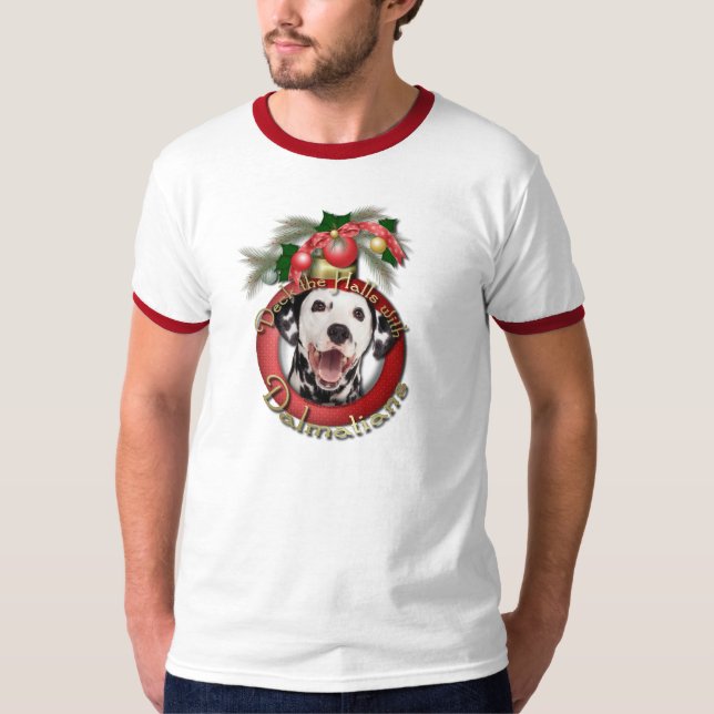 Camiseta Natal - plataforma os salões - Dalmatians (Frente)