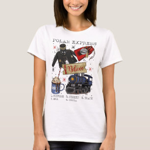 Camiseta Natal Pólo Norte Polar Express Todos a Bordo Xmas