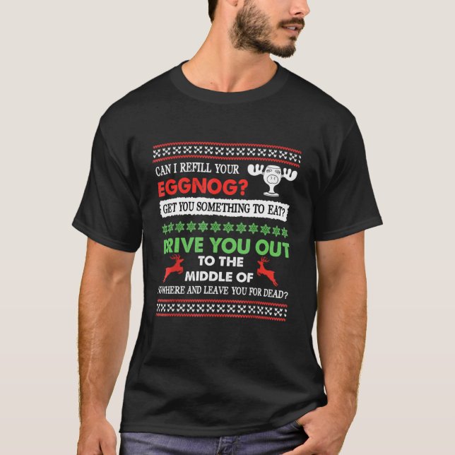 Camiseta Natal Posso Reabastecer O Seu Ovo? (Frente)