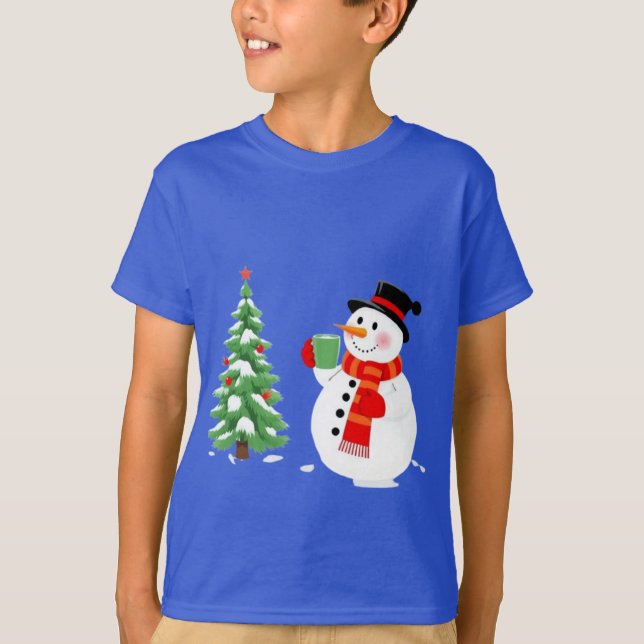Camiseta Natal, presente, festivo, decoração, ornamento, pa (Frente)