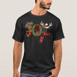 Camiseta Natal Pug Joy Reindeer Xmas Engraçado