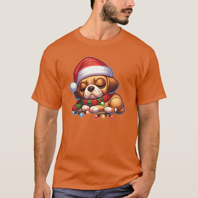 Camiseta Natal Que Fada de Natal Luz Puggle (Frente)