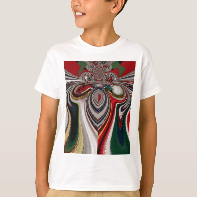 Camiseta Natal - Retro Vintage Texture Abstrato Art Impress (Frente)