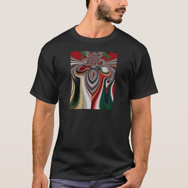 Camiseta Natal - Retro Vintage Texture Abstrato Art Impress (Frente)