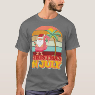 Camiseta Natal retrógrado em julho, Natal tropical, Papais 