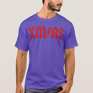 Camiseta Natal Rock Roll Heavy Metal engraçado Natal Xmas f