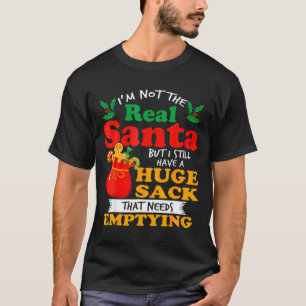 Camiseta Natal Safado Para Homens Enorme Pacote Saco Sujo