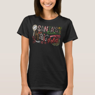 Camiseta Natal Santa Claus para o Cabelo Favorito