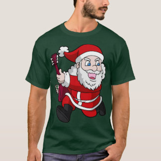 Camiseta Natal Santa Claus Rocks