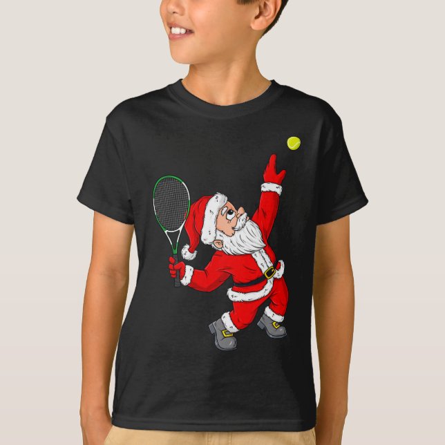 Camiseta Natal Santa Claus Tênis Diversão Meninos Meninas C (Frente)
