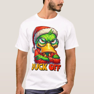 Camiseta Natal Sarcastico com Pato Grumpy