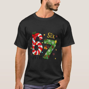 Camiseta Natal Seis Sete Divertido Tendência 6 7 Meme Viral
