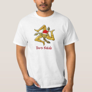 Camiseta Natal siciliano Trinacria