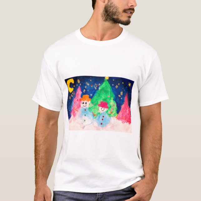 Camiseta Natal Snowman (Frente)