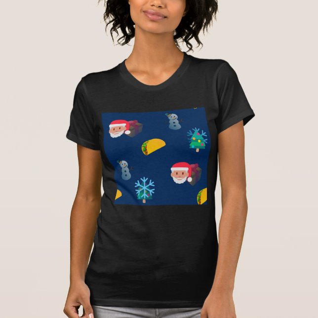 Camiseta natal taco emoji (Frente)
