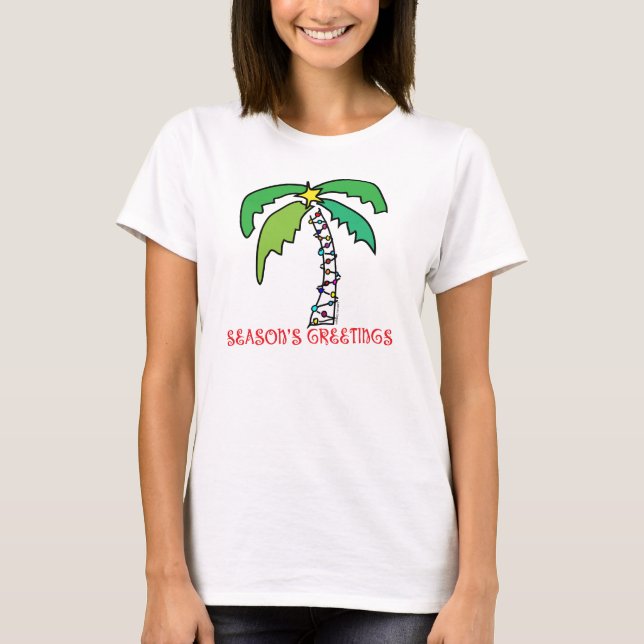 Camiseta Natal tropical (Frente)