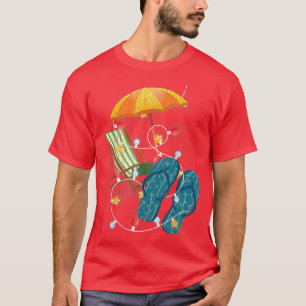 Camiseta Natal Tropical Beach Summer no Havaí em J