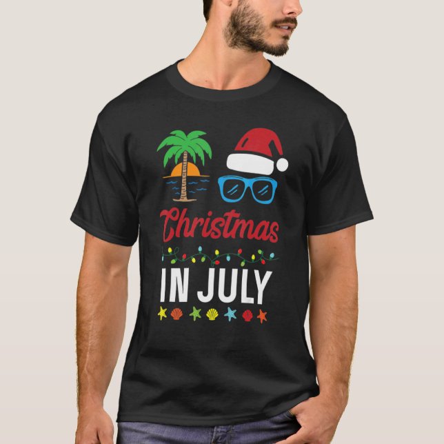 Camiseta Natal Tropical de Aloha Natal Natal Natal Natal Na (Frente)