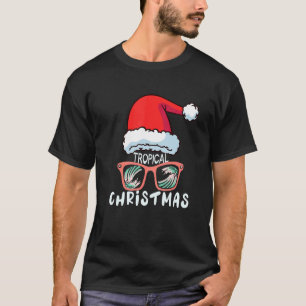 Camiseta Natal Tropical De Mens Em Julho No Surfing Thanksg