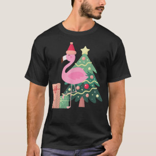 Camiseta Natal Tropical de Verão do Verão Tropical de Flami