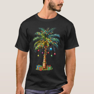 Camiseta Natal Tropical Luzes de Santa Havaiano Palmeiras