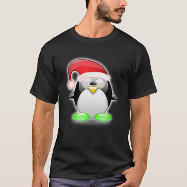 Camiseta Natal Tux (Frente)