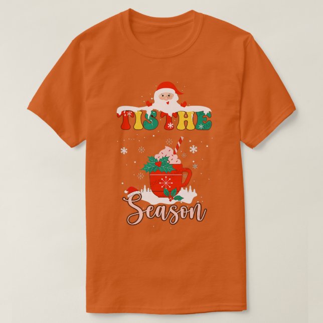 Camiseta Natal Vibes Peppermint de Cacau Quente Mocha Choco (Frente do Design)