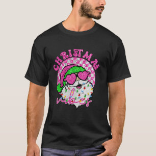 Camiseta Natal Vibes Santa Cláusula Óculos Solares Estimula