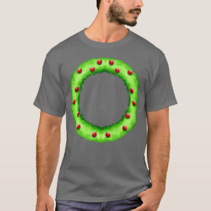 Camiseta Natal Wreath Red Berrys Natal