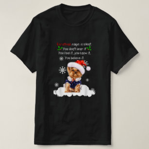 Camiseta Natal Yorkshire Terrier Funny Yorkie Puppy