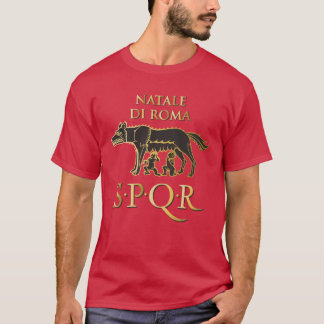 Camiseta Natale di Roma SPQR