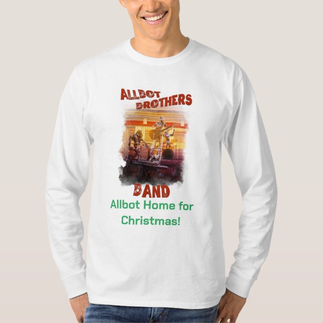 Camiseta natalícia da Banda dos irmãos Allbot (Frente)