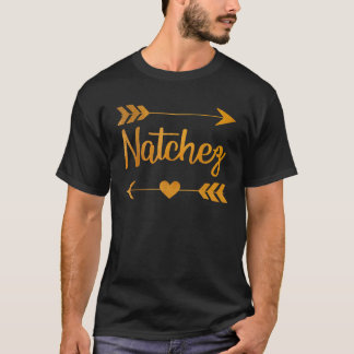 Camiseta NATCHEZ MS MISSISSIPPI Funny City Home Roots EUA W