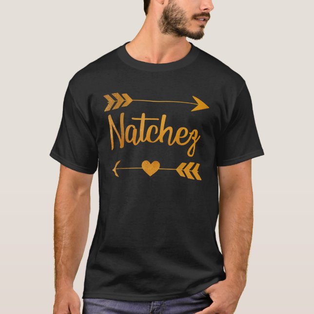 Camiseta NATCHEZ MS MISSISSIPPI Funny City Home Roots EUA W (Frente)