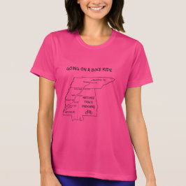 Camiseta Natchez Trace Route Map T-Shirt