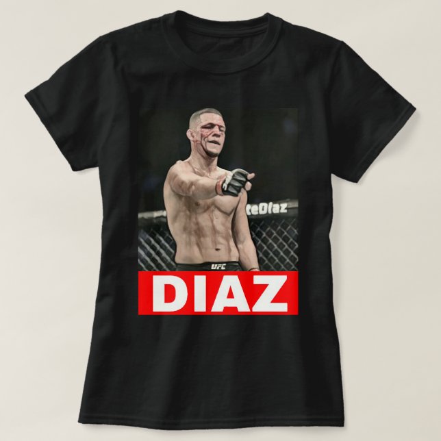 Camiseta Nate Diaz Classic T Shirt (Frente do Design)