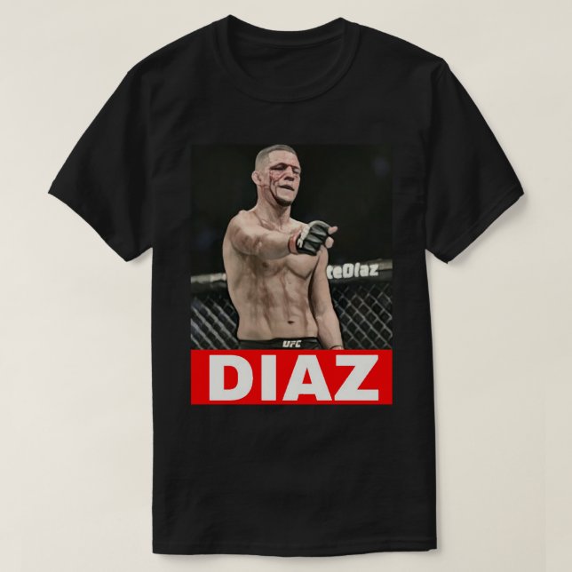 Camiseta Nate Diaz Classic T Shirt (Frente do Design)