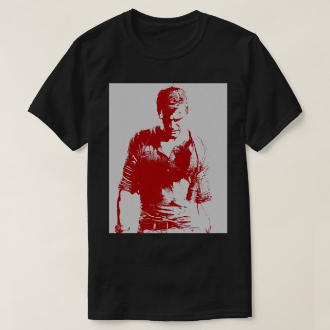 Camiseta Nathan Drake Descartado (Frente do Design)