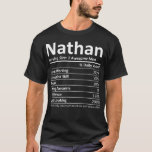 Camiseta NATHAN Nutrition Funny Birthday Personalizado<br><div class="desc">NATHAN Nutrition Engraçado Aniversário Personalizado. Veja nossa seleção de camisa de aniversário para o melhor em peças únicas ou personalizadas feitas à mão de nossos compras.</div>