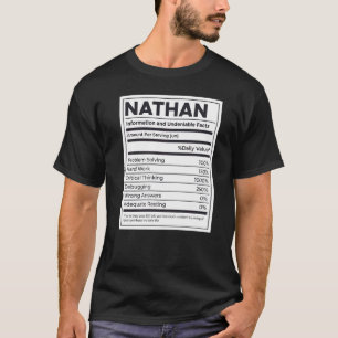 Camiseta Nathan Nutrition Information Problem Solving Duro