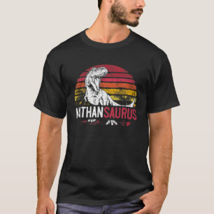 Camiseta Nathan Saurus Funny Personalizado Dinossauro T Rex