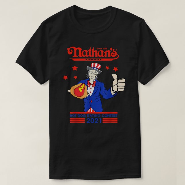 Camiseta Nathans-Hot-Dog-Eating-Concurso-2021-Joey-Chestnut (Frente do Design)