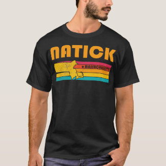 Camiseta Natick Massachusetts Vintage aflita Souvenir