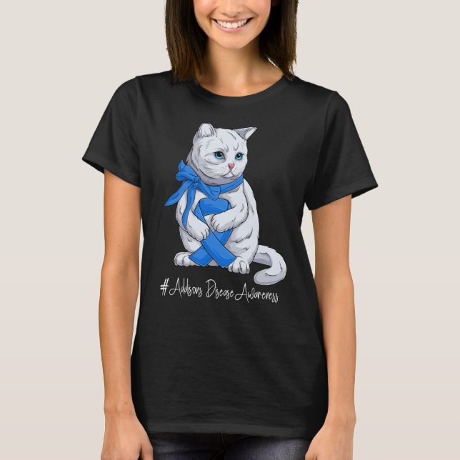 Camiseta National Addisons Disease Awareness Month Blue Rib (Frente)