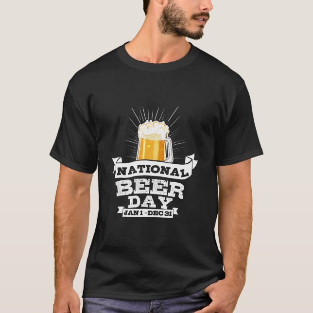 Camiseta National Beer Day Beer For Craft Beer (Frente)